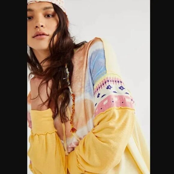 Rare Free People We The Free Retro Sun Tee - Picture 3 of 9